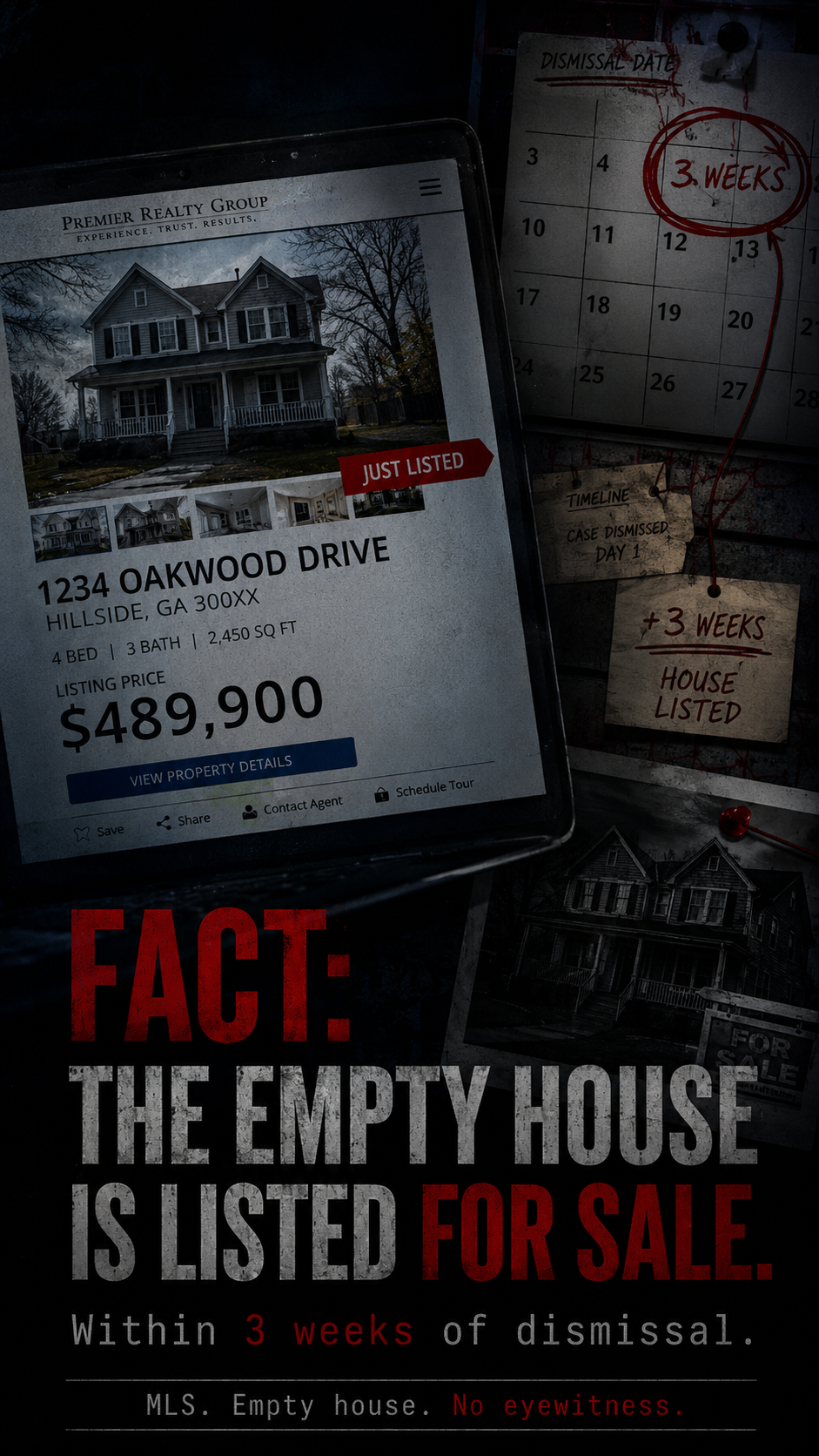 Empty house listed for sale