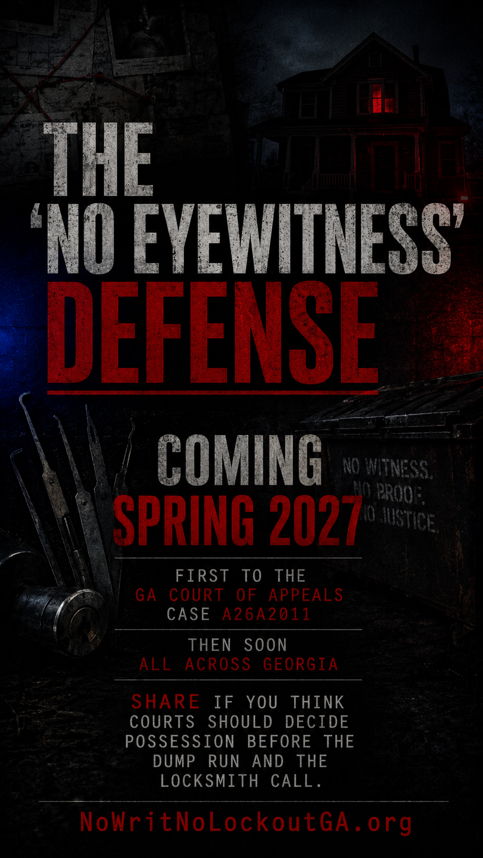 No eyewitness defense final card
